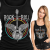 TANK TOP DAMSKI HORROR  80S ROCK T SHIRTS